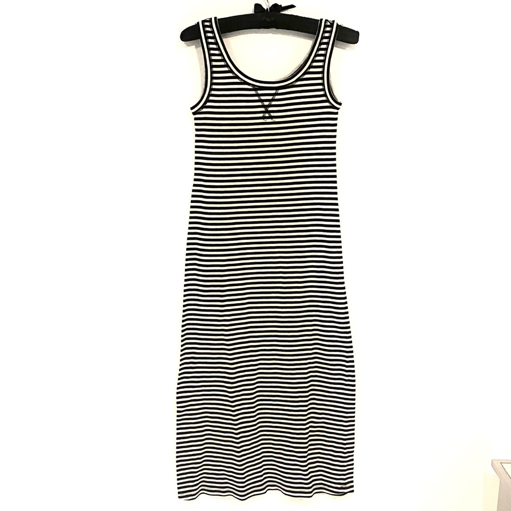Loft Striped Midi Dress